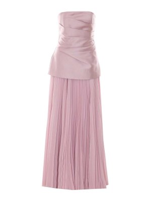 SOLACE LONDON: maxi dresses - Pink Claudette Maxi Dress