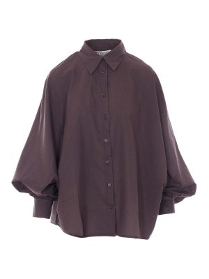 SOSUE: shirts - Brown Antonia Shirt