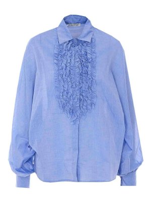 SOSUE: shirts - Denim Blue Antonia Shirt