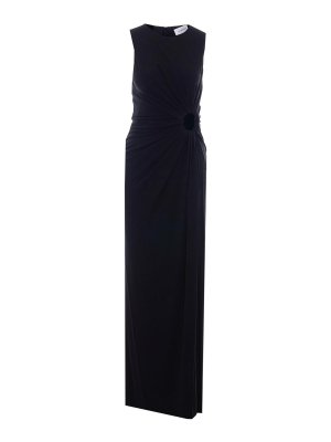 SPORTMAX: knee length dresses - Black Spaxsaletta Dress
