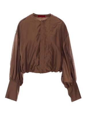 THELATEST: blouses - Chocolate Brown Diana Blouse