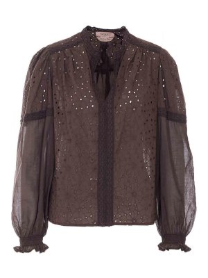 TWINSET: shirts - Coffee Brown Shirt