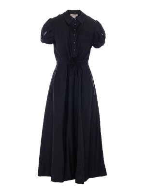 TWINSET: Knielange Kleider - Knielanges Kleid - Schwarz