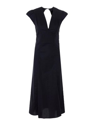 TWINSET: maxi dresses - Black Long Dress