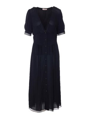 TWINSET: maxi dresses - Black Long Dress