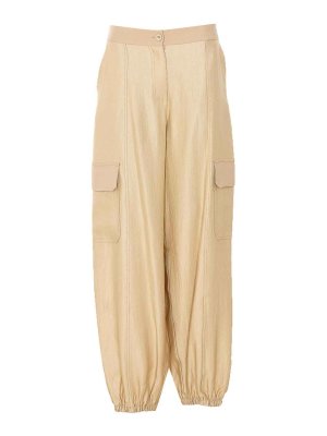 TWINSET: casual trousers - Olden Beige Pants