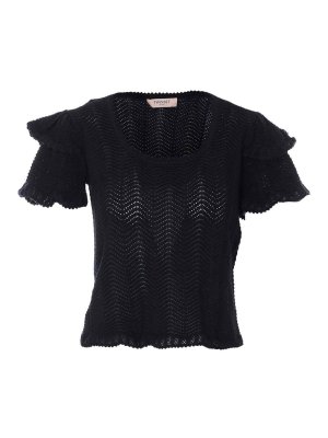 TWINSET: crew necks - Black Sweater