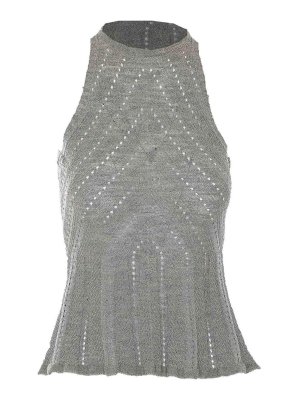 TWINSET: Tops und Tank Tops - Top - Grün