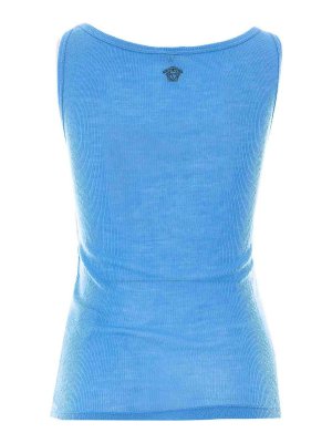 VERSACE: Tops & Tank tops - Blue Tank Top