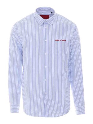 VISION OF SUPER: shirts - Light Blue Logo Shirt