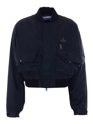 VIVIENNE WESTWOOD: Chaquetas Bomber - Chaqueta Bomber - Negro