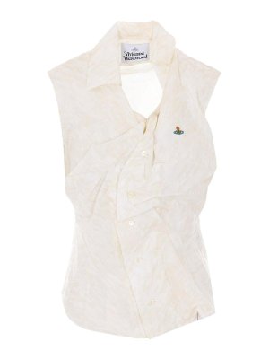 VIVIENNE WESTWOOD: shirts - White Drunken Shirt