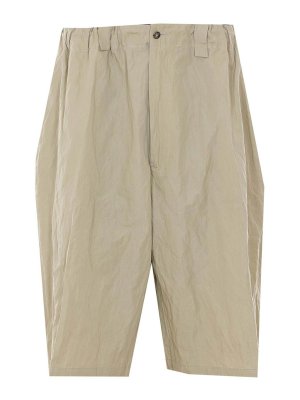 WILLY CHAVARRIA: Trousers Shorts - Stucco Beige Toluca Shorts