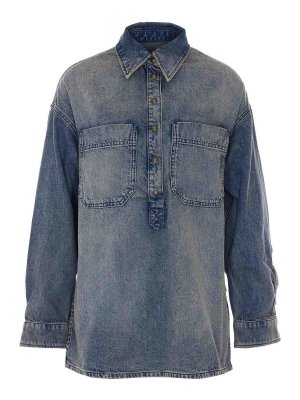 ZADIG&VOLTAIRE: shirts - Denim Blue Timona Shirt