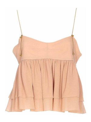CHLOE': Tops y camisetas sin mangas - Top - Color Carne Y Neutral
