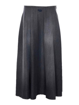 DIESEL: Knee length skirts & Midi - De-Annie S3 Denim Skirt