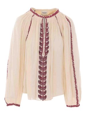 Isabel Marant Etoile: shirts - Beige Lena Shirt