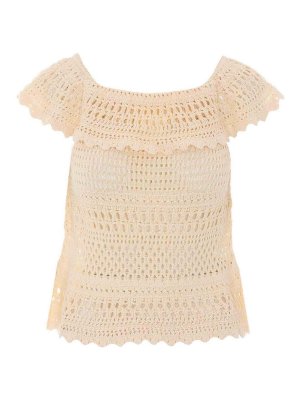 Isabel Marant Etoile: Tops y camisetas sin mangas - Top - Beis