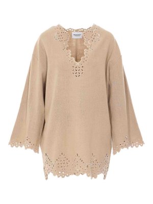 Isabel Marant Etoile: Vestidos media pierna - Vestido Midi - Beis