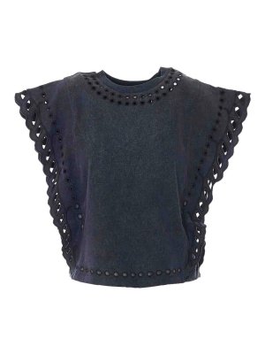 Isabel Marant Etoile: Camisetas - Camiseta - Negro