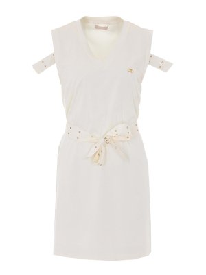 Liu Jo: knee length dresses - White Dress