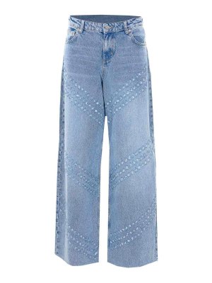 Liu Jo: Jeans patte d'éléphant - Jean Évasé - Bleu