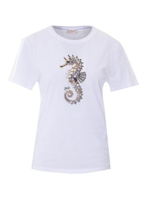 Liu Jo: T-shirts - T-Shirt - Weiß