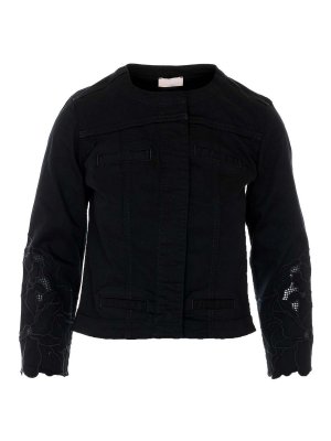 Liu Jo: crew necks - Black Jacket