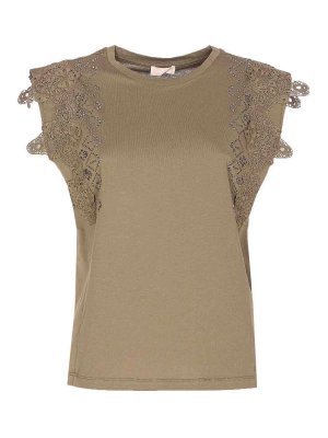 Liu Jo: T-shirts - T-Shirt - Grün