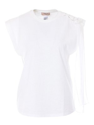 TWINSET: T-shirts - T-Shirt - Blanc