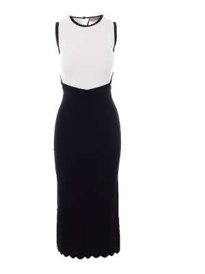 TWINSET: Vestidos largos - Vestido Largo - Blanco