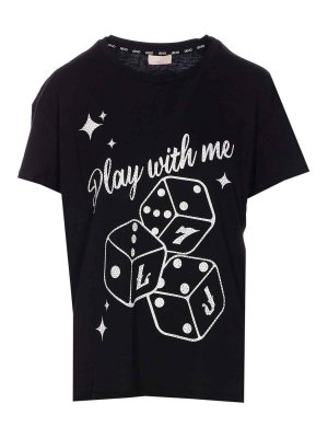 Liu Jo: T-shirts - T-Shirt - Schwarz
