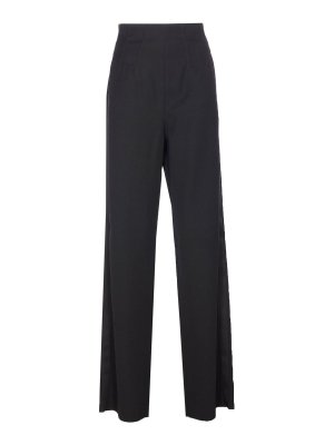 Max Mara: Pantalones casual - Pantalón Casual - Negro