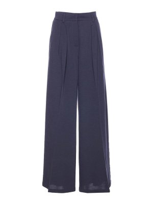 Max Mara: Jeans acampanados - Jeans Acampanados - Azul