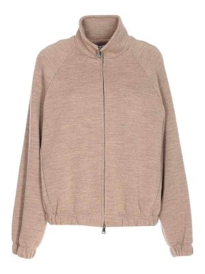 Max Mara: Sweatshirts & Sweaters - Frine Zip Sweatshirt