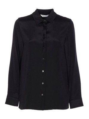 Max Mara: shirts - Avion Cady Silk Stretch Shirt