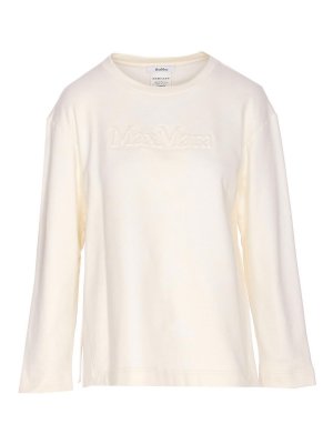Max Mara: Sudaderas y suéteres - Sudadera - Blanco