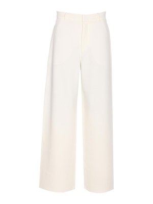 S MAX MARA: Pantalones casual - Pantalón Casual - Blanco