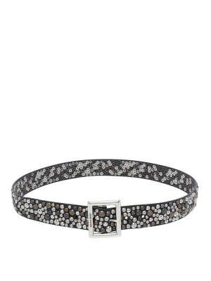 GOLDEN GOOSE: belts - Black Studs Belt