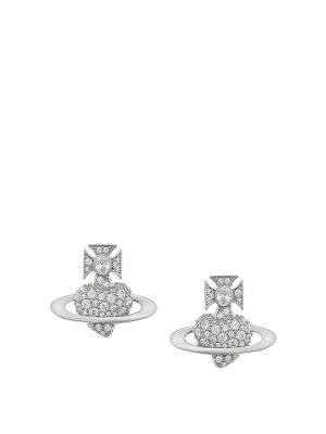 VIVIENNE WESTWOOD: Earrings - Silver Agnatha Earrings