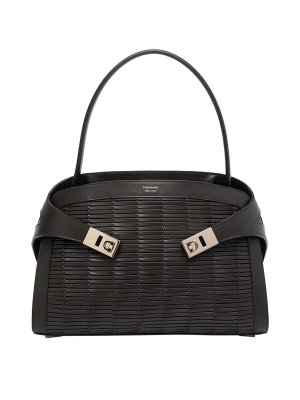 SALVATORE FERRAGAMO: Bolsos Shopping - Bolso Shopping - Marrón