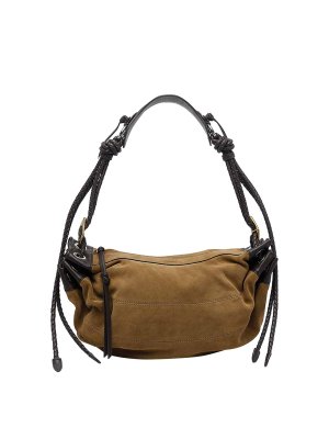ISABEL MARANT: shoulder bags - Taupe Medium Maia Shoulder Bag