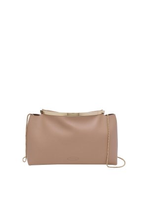 TOD'S: Clutch - Pochette - Beige