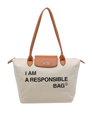 v°73: totes bags - White Responsible Tote Bag