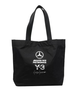 Y-3: totes bags - Black Tote Bag