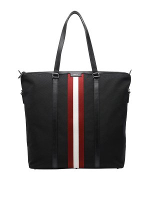 BALLY: totes bags - Black Code Tote Bag