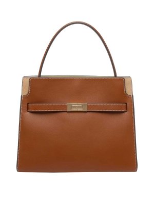TORY BURCH: totes bags - Small Double Lee Radziwill Handbag