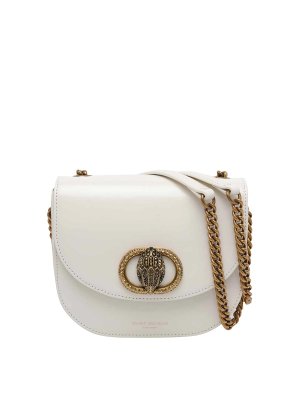 KURT GEIGER: cross body bags - White Chelsea Crossbody Bag