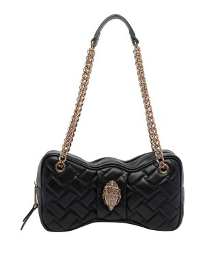 KURT GEIGER: cross body bags - Black Kensington Bow Crossboy Bag