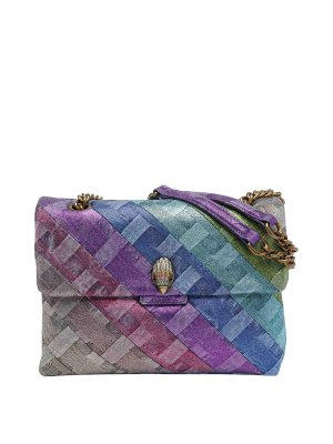 KURT GEIGER: borse a tracolla - Borsa a tracolla Kensington grande in denim